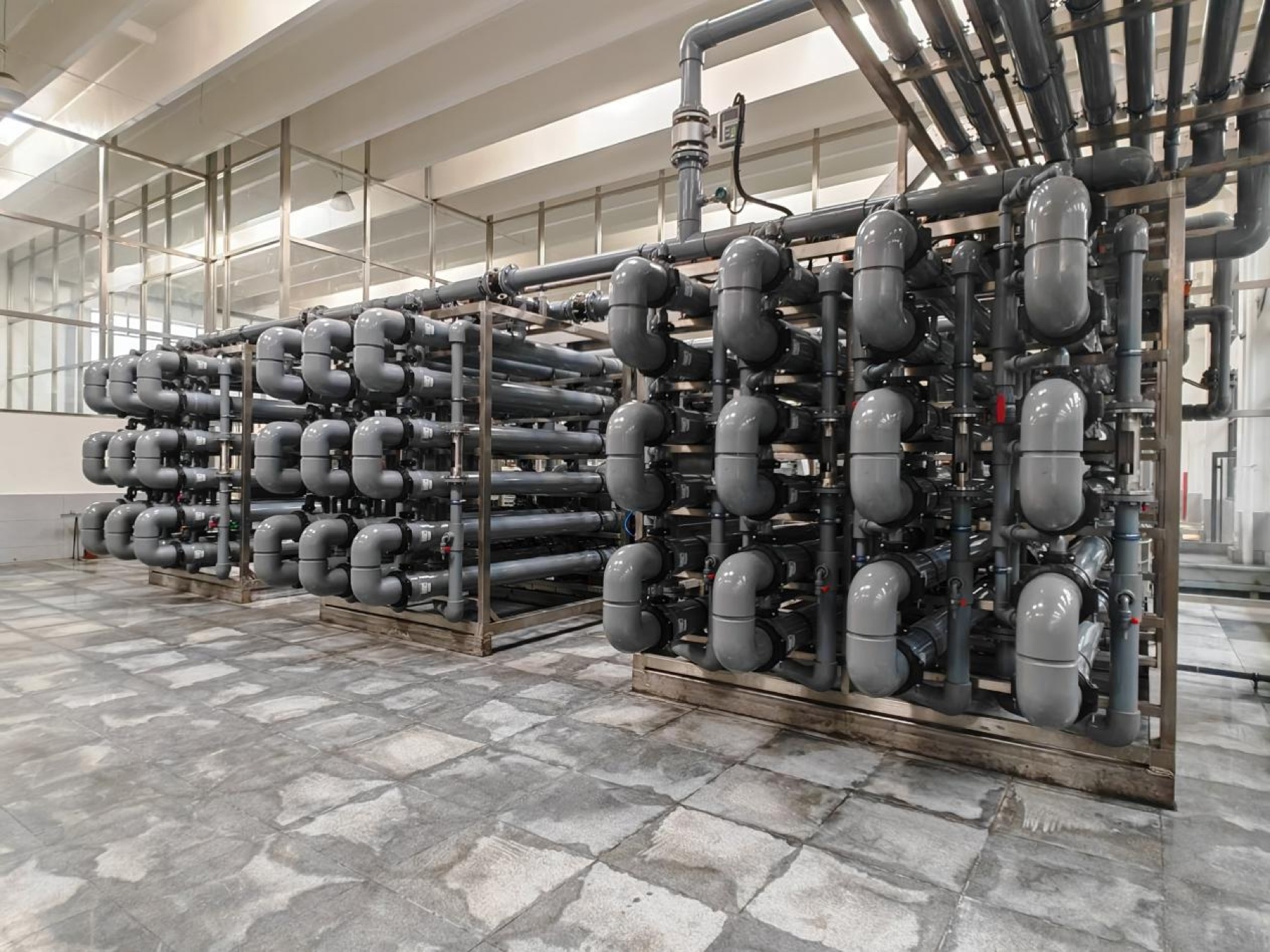 Installed Plum membrane concentration system for a functional-sugar process stream