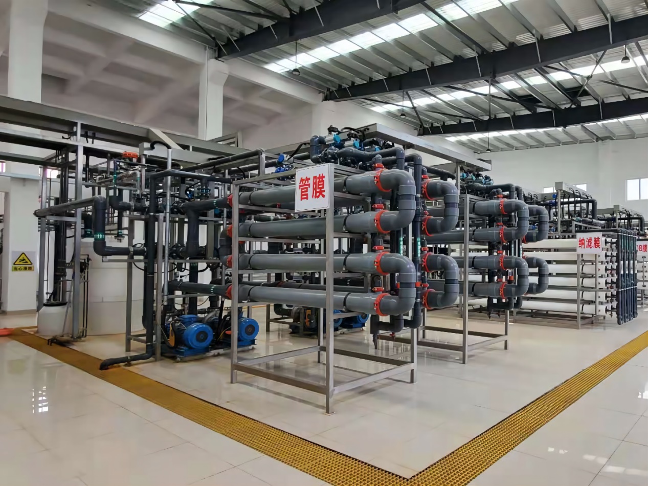 1,350 m³/d steel pickling wastewater tubular membrane system