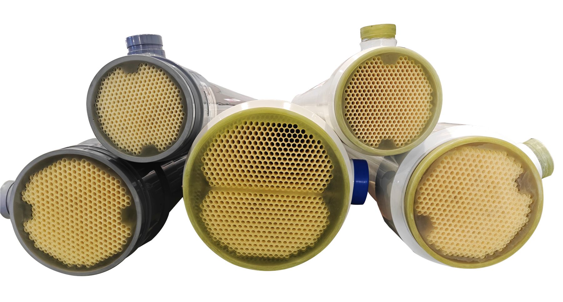 Public image of a mature PEK tubular membrane module and multiple channel configurations