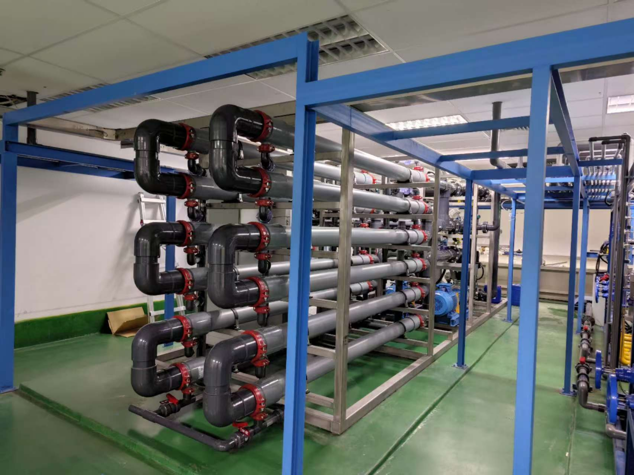PEK tubular membrane clarification system for semiconductor packaging grinding wastewater
