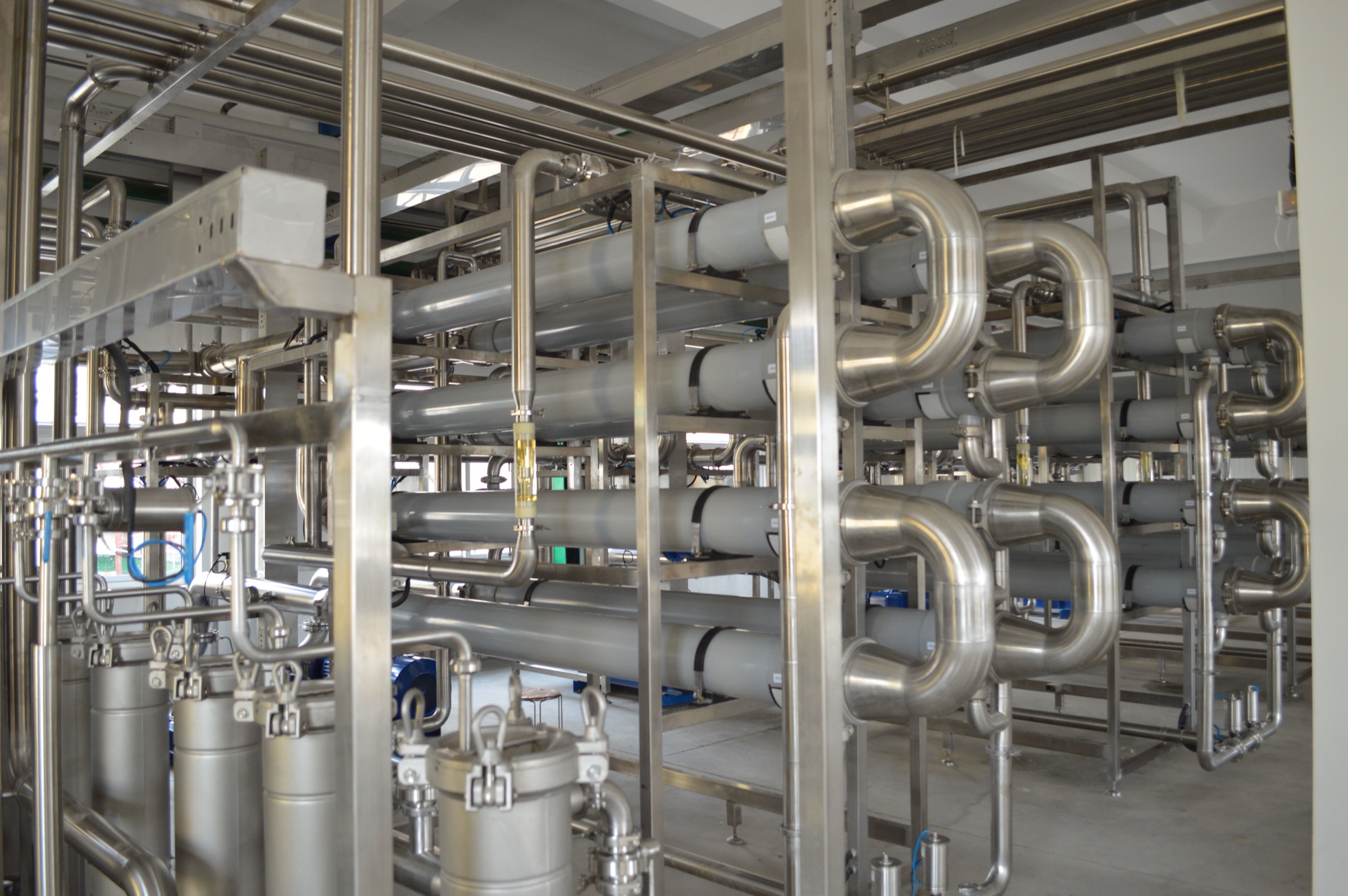 Installed Plum tubular membrane system