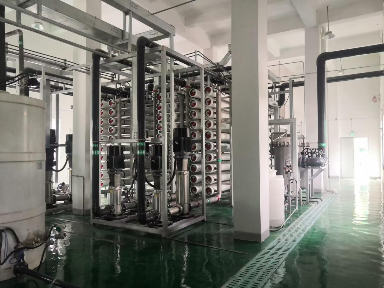 Installed Plum selective NF and downstream membrane system