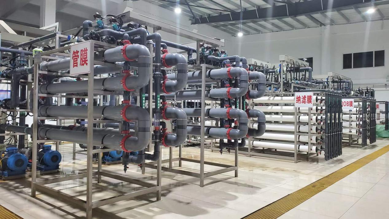 Installed Plum industrial membrane system representing the core technology platform