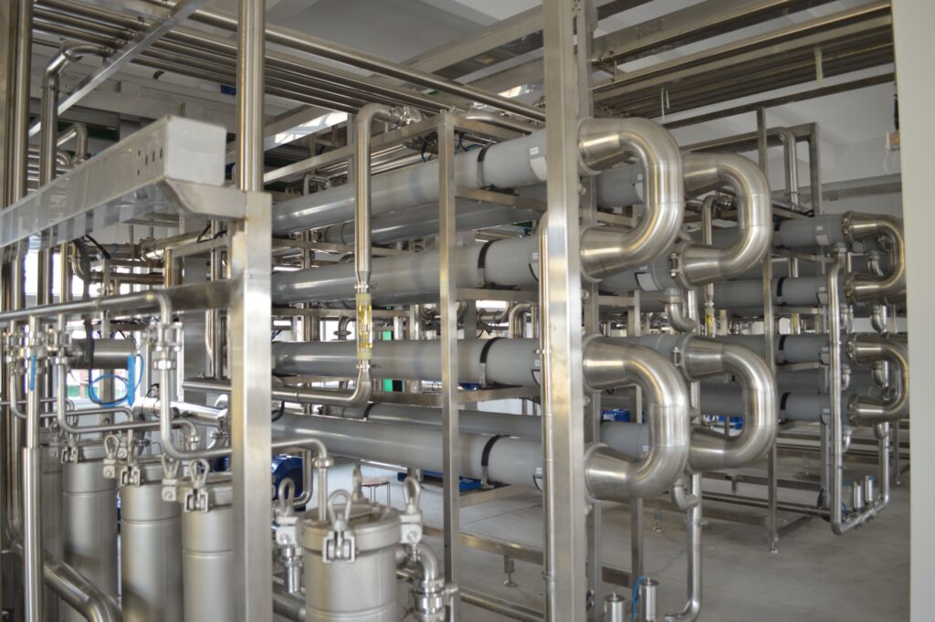 Installed Plum tubular membrane system