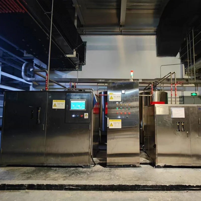 Equipment at the 0.4 m³/h automotive paint-shop water-based solvent cleaning-liquid recovery project