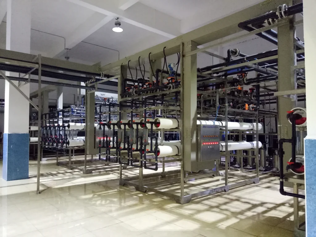 Combined treatment of leachate and existing NF concentrate