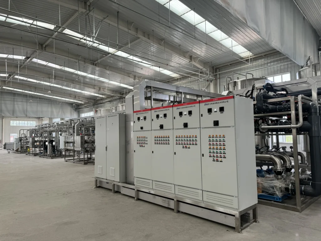 Membrane equipment at a process-fluid separation project