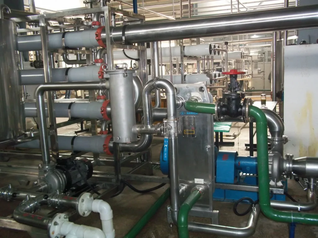 Membrane equipment at a process-fluid separation project