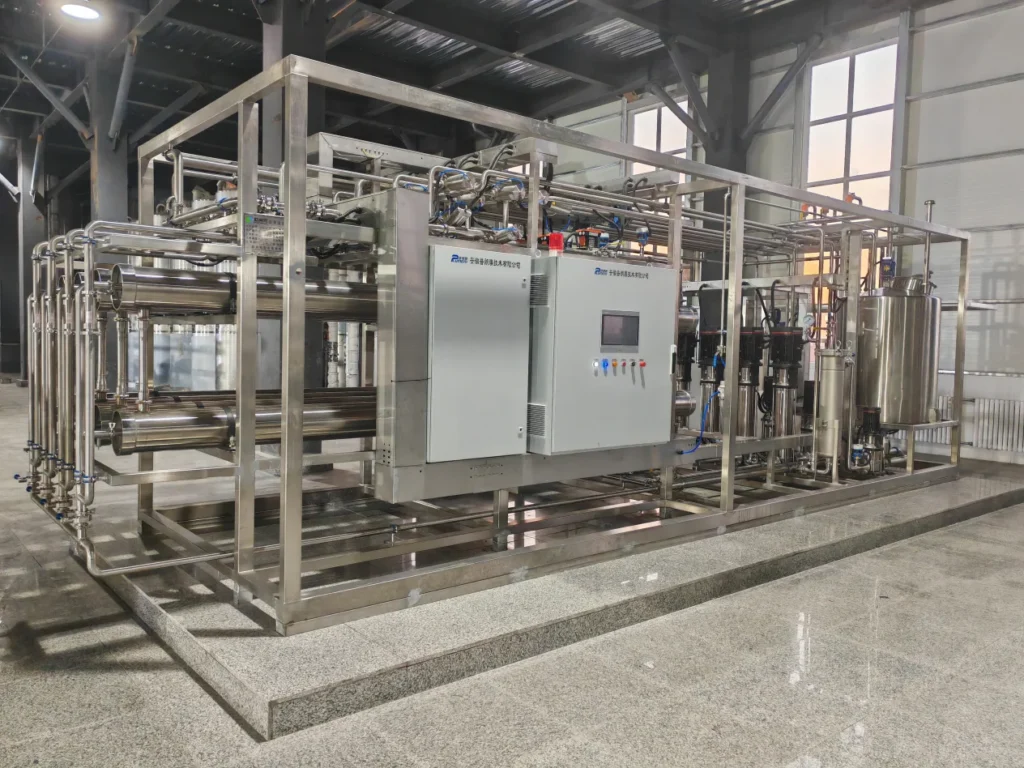 Membrane equipment at a process-fluid separation project