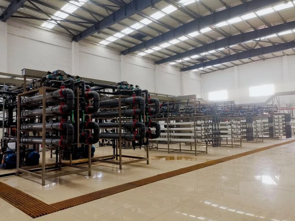 Membrane treatment systems at the 1,200 m³/d steel pickling wastewater reuse and resource recovery project
